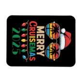 Frohe Cruisemas 2025 Personalisierte Weihnachtskre Magnet (Horizontal)