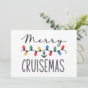 Frohe Cruisemas Familie Weihnachtskreuzfahrt  Feiertagskarte