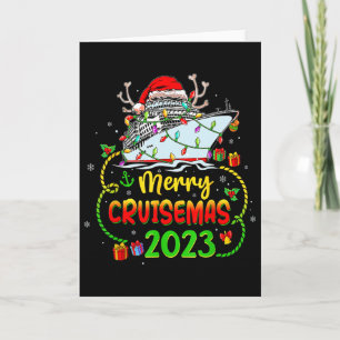 Frohe Cruisemas Kreuzfahrtschiff Familienurlaub We Karte