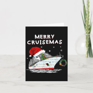 Frohe Cruisemas Kreuzfahrtschiff Weihnachtsmann Hu Karte