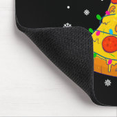 Frohe Crustmas-Pizza-Weihnachtsbaum-Weihnachtsgesc Mousepad (Ecke)