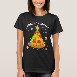 Frohe Crustmas-Pizza-Weihnachtsbaum-Weihnachtsgesc T-Shirt