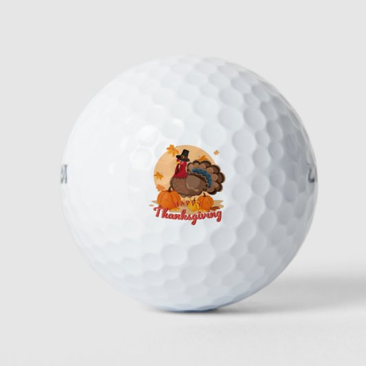 frohe Danksagerin Golfball (Vorderseite)