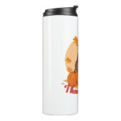 frohe Danksagerin Thermosbecher (Nach links gedreht)