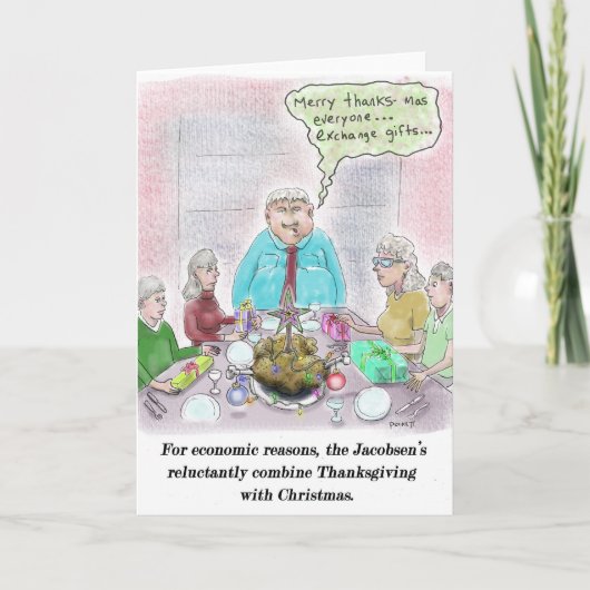 Frohe Danksagungen! Feiertagskarte (Vorderseite)