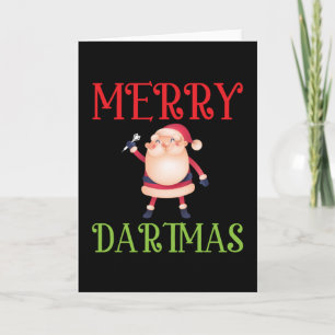Frohe Dartmas - Frohe Weihnachten Dart Karte