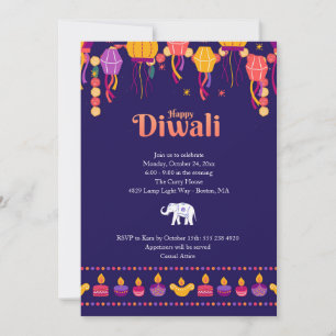 Frohe Diwali-Party-Einladung Einladung