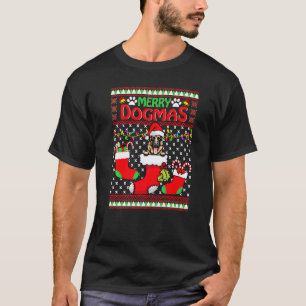 Frohe Dogmen Deutscher Schäferhund Lustiger hässli T-Shirt
