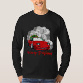 Frohe Driftmas Weihnachtssegnet Rennwagen T-Shirt (Vorderseite)