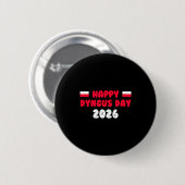 Frohe Dyngus Day 2026 Polnischer Feiertag Ostermon Button (Vorne & Hinten)