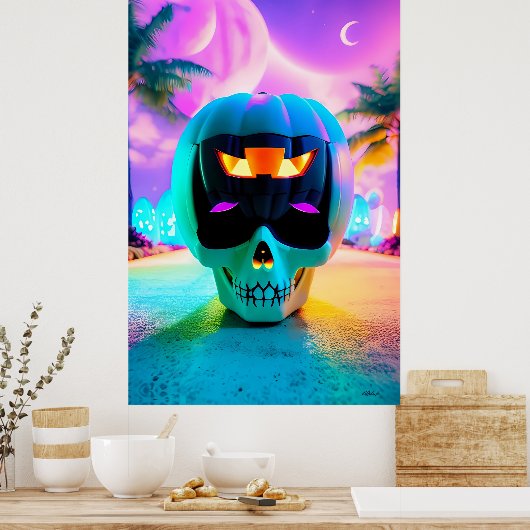 Frohe Easterween Poster (Küche)