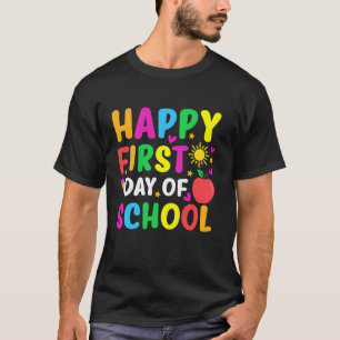 Frohe Einschulung Lehrer Kinder Zurück zur Schule T-Shirt