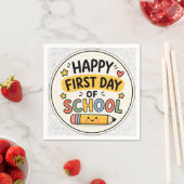 Frohe Einschulung Süßer Kawaii Bleistift Serviette (Beispiel)