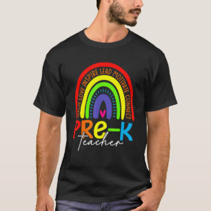 Frohe Einschulung Vorschule Regenbogen Lehrer St T-Shirt