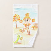 Frohe Ernte kleiner Ingwerjunge Badhandtuch Set (Handtuch)