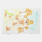 Frohe Ernte kleiner Ingwerjunge Geschirrtuch (Horizontal)