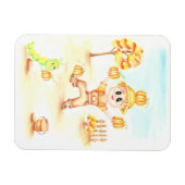 Frohe Ernte kleiner Ingwerjunge Magnet (Horizontal)