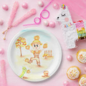 Frohe Ernte kleiner Ingwerjunge Pappteller (Party)