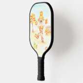 Frohe Ernte kleiner Ingwerjunge Pickleball Schläger (Links)