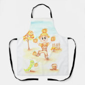 Frohe Ernte kleiner Ingwerjunge Schürze (Vorderseite)