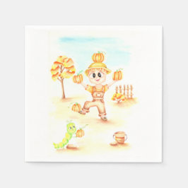 Frohe Ernte kleiner Ingwerjunge Serviette