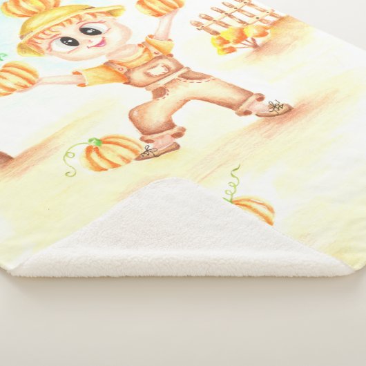 Frohe Ernte kleiner Ingwerjunge Sherpadecke (3/4)