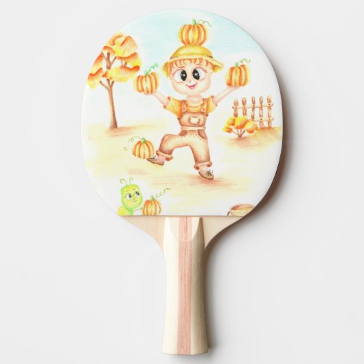 Frohe Ernte kleiner Ingwerjunge Tischtennis Schläger (Vorderseite)