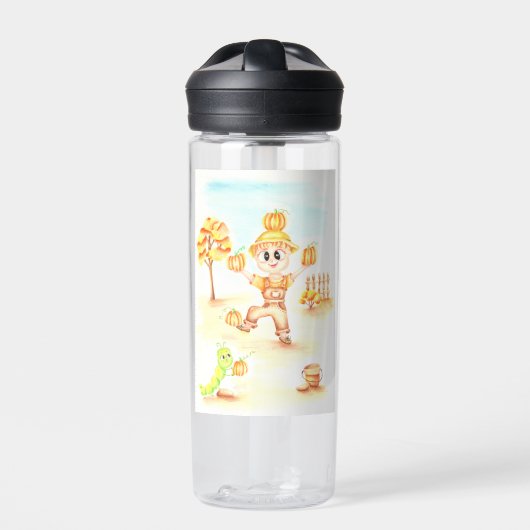 Frohe Ernte kleiner Ingwerjunge Trinkflasche (Vorderseite)