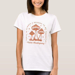 Frohe Erntedankfest Dankbarkeitszitate Pilz T-Shirt