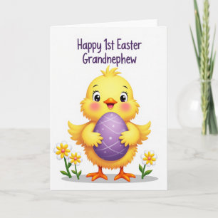 Frohe erste Ostern Grußkarte für Vögel Karte