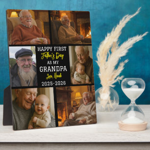 Frohe erster Opa-Tag Fotocollage Fotoplatte