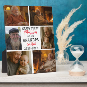 Frohe erster Opa-Tag Fotocollage Fotoplatte