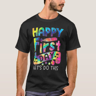 Frohe Erster Schultag Lehrer Hallo Zurück zur Schu T-Shirt