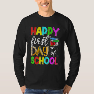 Frohe Erster Schultag Lehrer Schüler Frohe Schule T-Shirt