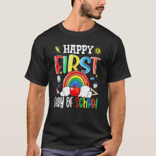 Frohe Erster Schultag Lehrer Zurück zur Schule T-Shirt