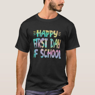 Frohe Erster Schultag Lehrer Zurück zur Schule T-Shirt