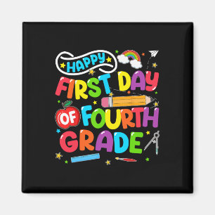 Frohe Erster Tag der 4. Klasse Zurück zur Schule L Magnet