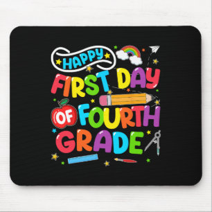 Frohe Erster Tag der 4. Klasse Zurück zur Schule L Mousepad