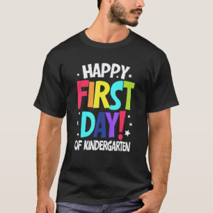 Frohe Erster Tag im Kindergarten Lehrer Zurück zur T-Shirt