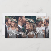 Frohe Ever nach 4 Foto Neu vermählt 1. Weihnachten (Vorderseite)