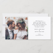 Frohe Ever nach 4 Foto Neu vermählt 1. Weihnachten (Rückseite)