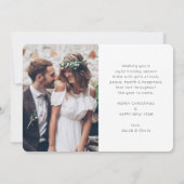 Frohe Ever nach Newlyweds 1. Weihnachten 2 Foto (Rückseite)