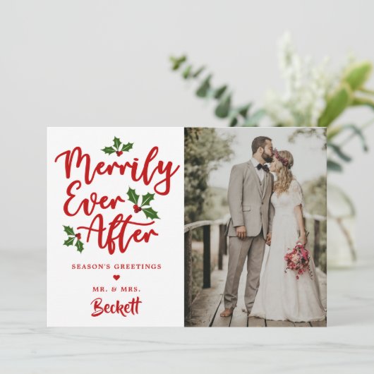 Frohe Ever nach Weihnachten Foto (Stehend Vorderseite)