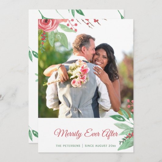 Frohe Ever Nach Weihnachten Urlaub Foto (Vorne/Hinten)