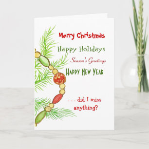 Frohe "Everything Card" Feiertagskarte