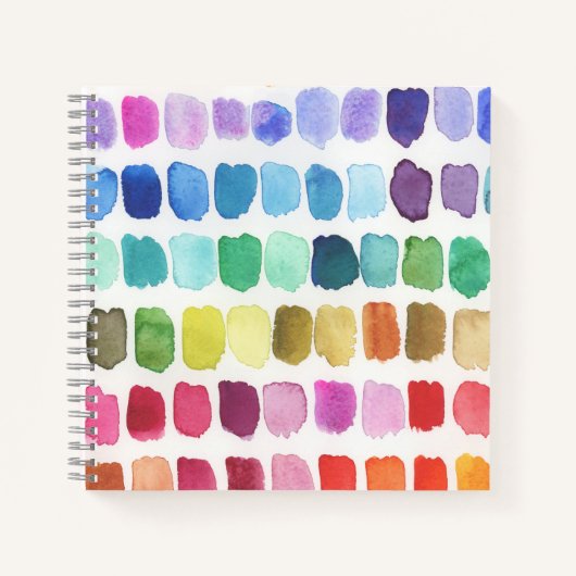 Frohe Farbpalette - Sommer Notizblock (Vorderseite)