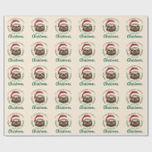 Frohe Faultier-Weihnachten, Geschenkpapier (Flach)