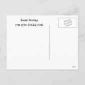 frohe Feiertage 1 Feiertagspostkarte (Rückseite)