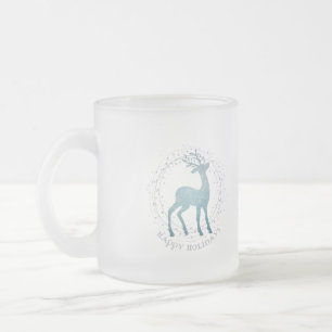 Frohe Feiertage 295ml Rentier-Tasse Mattglastasse