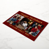 Frohe Feiertage 3 Foto Feiertagsfolienkarte (Gedreht)